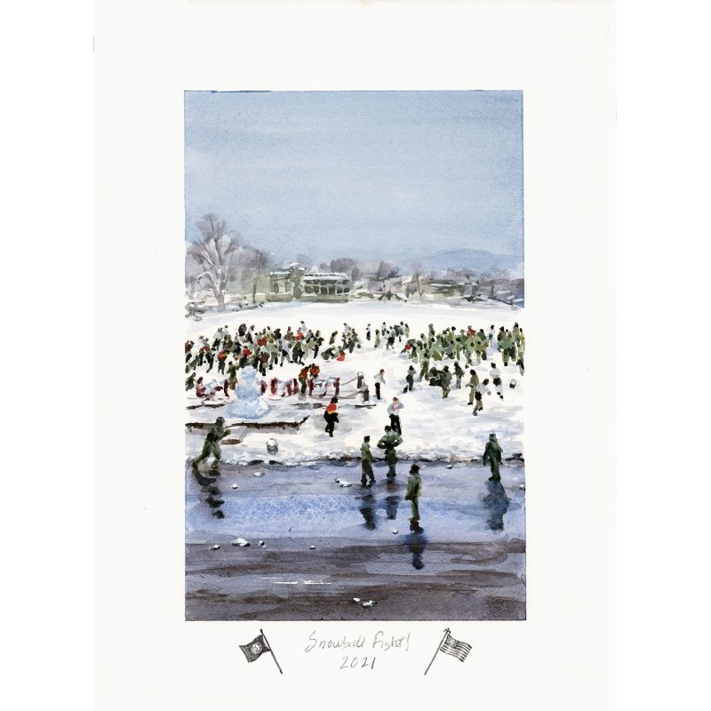 hetty easter prints snowball fights at VMI , virginia military institute, lexington hetty easter prints snowball fights at VMI , virginia military institute, lexington